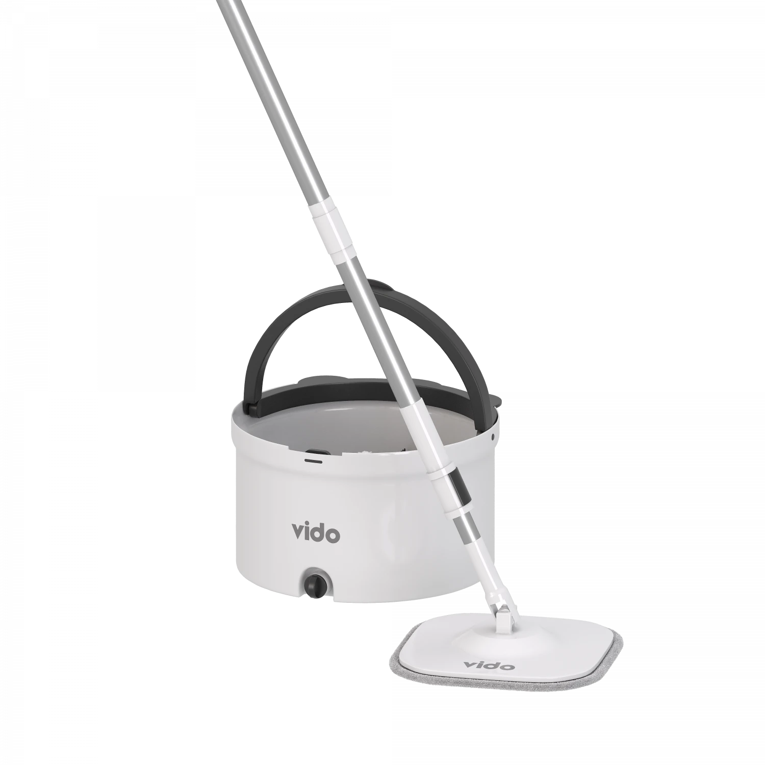 Ведро с шваброй круглое